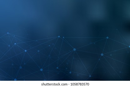 Light BLUE vector template with circles, triangles. Illustration with set of colorful abstract circles and lines. Beautiful design for your business advert.