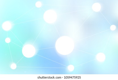 Light BLUE vector template with circles, triangles. Abstract illustration with colorful discs and triangles. New design for ad, poster, banner of your website.