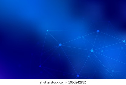 Light BLUE vector template with circles, triangles. Abstract illustration with colorful discs and triangles. Beautiful design for your business advert.