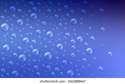 Light BLUE vector template with circles. Blurred bubbles on abstract background with colorful gradient. The pattern can be used for beautiful websites.