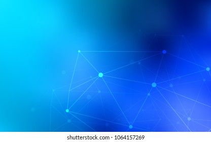 Light BLUE vector template with circles, triangles. Colorful illustration with circles and lines in futuristic style. New design for ad, poster, banner of your website.