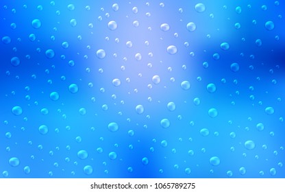Light BLUE vector template with circles. Beautiful colored illustration with blurred circles in nature style. Completely new template for your brand book.