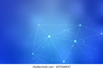 Light BLUE vector template with circles, triangles. Abstract illustration with colorful discs and triangles. Pattern can be used for beautiful websites.