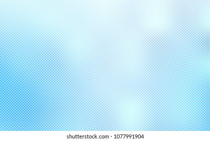Light BLUE vector template with circles. Blurred bubbles on abstract background with colorful gradient. Pattern can be used for ads, leaflets.