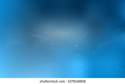 Light BLUE vector template with circles. Blurred bubbles on abstract background with colorful gradient. The pattern can be used for beautiful websites.