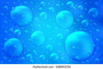 Light BLUE vector template with circles. Beautiful colored illustration with blurred circles in nature style. Completely new template for your brand book.