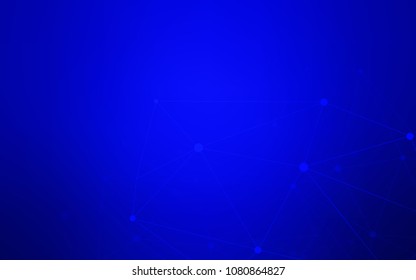Light BLUE vector template with circles, triangles. Abstract illustration with colorful discs and triangles. Pattern can be used for ads, leaflets.
