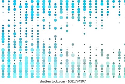 Light BLUE vector  template with circles. Blurred bubbles on abstract background with colorful gradient. Beautiful design for your business natural advert.