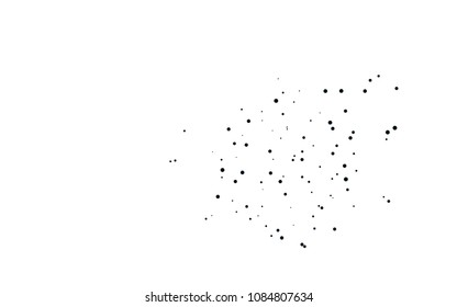 Light BLUE vector  template with circles. Glitter abstract illustration with blurred drops of rain. The pattern can be used for ads, leaflets of liquid.