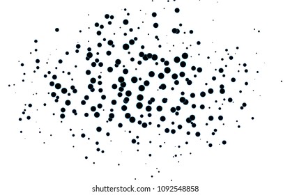 Light BLUE vector  template with circles. Blurred decorative design in abstract style with bubbles. Pattern can be used as texture of water, rain drops.