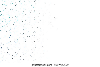 Light BLUE vector  template with circles. Beautiful colored illustration with blurred circles in nature style. Pattern can be used as texture of water, rain drops.