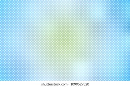 Light BLUE vector template with circles. Glitter abstract illustration with blurred drops of rain. Pattern can be used for futuristic ad, booklets.