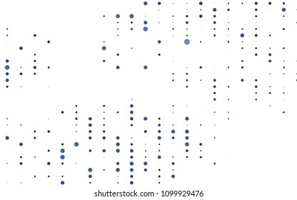 Light BLUE vector  template with circles. Blurred decorative design in abstract style with bubbles. Completely new template for your brand book.