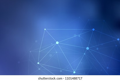 Light BLUE vector template with circles, triangles. Colorful illustration with circles and lines in futuristic style. New design for ad, poster, banner of your website.