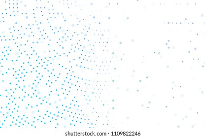 Light BLUE vector  template with circles. Blurred bubbles on abstract background with colorful gradient. New design for ad, poster, banner of your website.