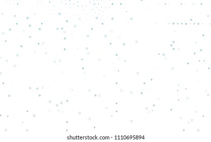 Light BLUE vector  template with circles. Modern abstract illustration with colorful water drops. Pattern can be used as texture of water, rain drops.