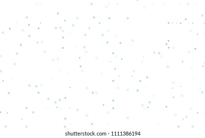 Light BLUE vector  template with circles. Abstract illustration with colored bubbles in nature style. New design for ad, poster, banner of your website.