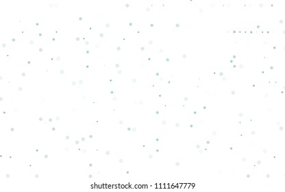 Light BLUE vector  template with circles. Glitter abstract illustration with blurred drops of rain. The pattern can be used for aqua ad, booklets.
