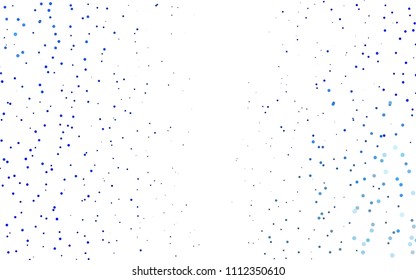 Light BLUE vector  template with circles. Glitter abstract illustration with blurred drops of rain. New design for ad, poster, banner of your website.