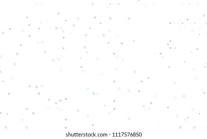 Light BLUE vector  template with circles. Glitter abstract illustration with blurred drops of rain. New design for ad, poster, banner of your website.