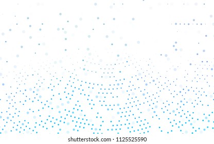 Light BLUE vector  template with circles. Blurred decorative design in abstract style with bubbles. Completely new template for your brand book.