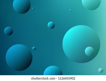 Light BLUE vector template with circles. Illustration with set of shining colorful abstract circles. Beautiful design for your business natural advert.