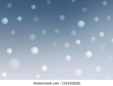 Light BLUE vector template with circles. Beautiful colored illustration with blurred circles in nature style. Completely new template for your brand book.