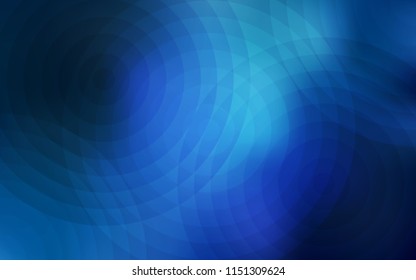 Light BLUE vector template with circles. Modern abstract illustration with colorful water drops. Pattern can be used for ads, leaflets.
