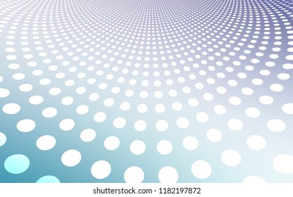 Light Blue vector template with circles. Blurred bubbles on abstract background with colorful gradient. Beautiful design for your business advert.