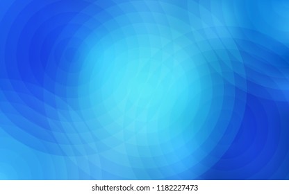 Light BLUE vector template with circles. Modern abstract illustration with colorful water drops. Pattern can be used as texture of wallpapers.