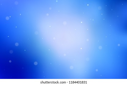 Light BLUE vector template with circles. Abstract illustration with colored bubbles in nature style. Pattern can be used for beautiful websites.