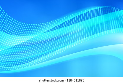 Light BLUE vector template with circles, triangles. Design with connection of dots and lines on colorful background. Trendy design for wallpaper, fabric makers.