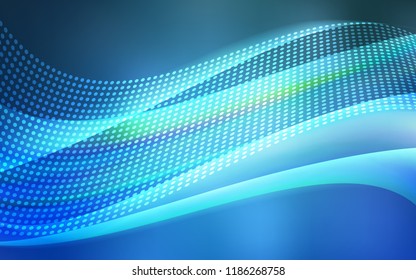Light BLUE vector template with circles, triangles. Abstract illustration with colorful discs and triangles. Pattern for trendy fabric, wallpapers.