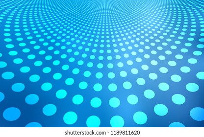 Light BLUE vector template with circles. Abstract illustration with colored bubbles in nature style. Pattern can be used as texture of wallpapers.