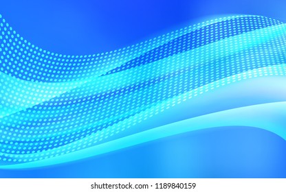 Light BLUE vector template with circles, triangles. Modern abstract colorful illustration with spheres and lines. Pattern for design of fabric, wallpapers.