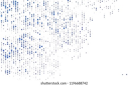 Light BLUE vector template with circles. Blurred bubbles on abstract background with colorful gradient. Design for posters, banners.