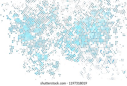 Light BLUE vector template with circles. Blurred decorative design in abstract style with bubbles. Design for posters, banners.