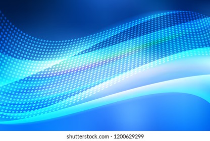 Light BLUE vector template with circles, triangles. Modern abstract colorful illustration with spheres and lines. Pattern for trendy fabric, wallpapers.