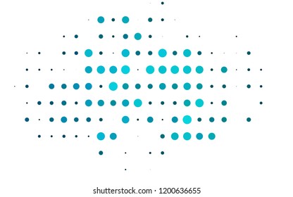 Light BLUE vector template with circles. Glitter abstract illustration with blurred drops of rain. Template for your brand book.