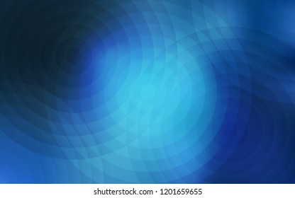 Light BLUE vector template with circles. Blurred decorative design in abstract style with bubbles. Pattern can be used as texture of wallpapers.