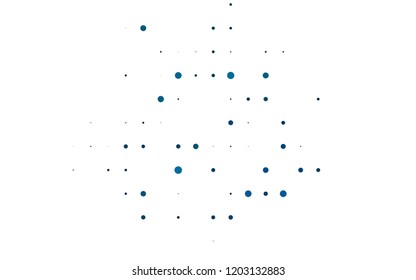 Light BLUE vector template with circles. Modern abstract illustration with colorful water drops. Template for your brand book.
