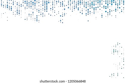 Light BLUE vector template with circles. Modern abstract illustration with colorful water drops. Design for posters, banners.