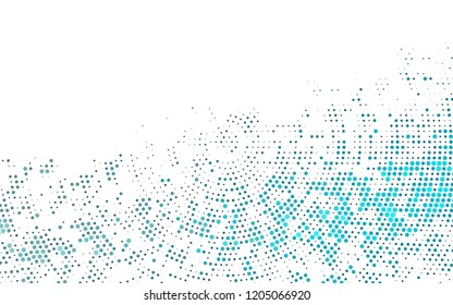 Light BLUE vector template with circles. Blurred bubbles on abstract background with colorful gradient. Design for posters, banners.