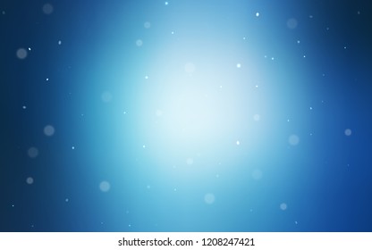 Light BLUE vector template with circles. Beautiful colored illustration with blurred circles in nature style. Pattern can be used for beautiful websites.