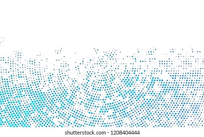 Light BLUE vector template with circles. Blurred decorative design in abstract style with bubbles. Pattern of water, rain drops.