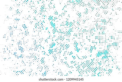 Light BLUE vector template with circles. Beautiful colored illustration with blurred circles in nature style. Pattern for ads, booklets.