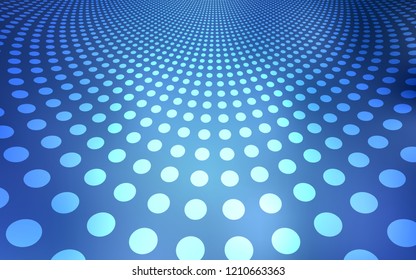 Light BLUE vector template with circles. Blurred decorative design in abstract style with bubbles. Completely new template for your brand book.
