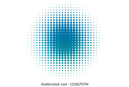 Light BLUE vector template with circles. Modern abstract illustration with colorful water drops. Pattern of water, rain drops.