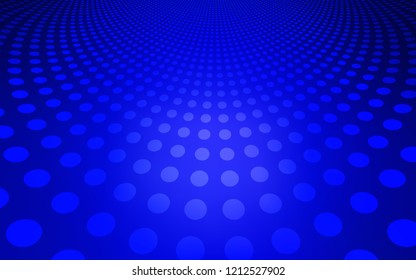 Light BLUE vector template with circles. Blurred decorative design in abstract style with bubbles. New design for ad, poster, banner of your website.