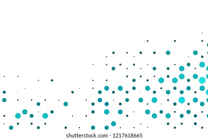 Light BLUE vector template with circles. Glitter abstract illustration with blurred drops of rain. Design for posters, banners.